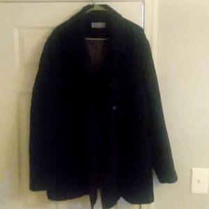 Calvin Klein men's size large black pea coat